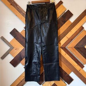 Express Shiny Black Dress Pants